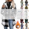 thumbnail image 5 of Women's Plaid Fuzzy Jacket Casual Collared Button Front Long Sleeve Oversized Loose Fit Coat, 5 of 9