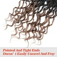 thumbnail image 5 of 20" Hair Wigs, African Dirty Braid Woman Girls Wavy Faux Locs Crochet Hair Wig Cool African Pigtail Dirty Braid Hair Accessories, 5 of 8