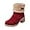 Red, variant on Boots for Women Lined Womens Boots Chunky Heels Snow Boots Fashion Ankle Boots Casual Booties Warm Chelsea Boots