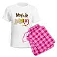 thumbnail image 5 of CafePress - Morkie Dog Mom Women's Light Pajamas - Women's Short Sleeve Print T-Shirt and Pants Light Cotton Pajama Set, 5 of 7