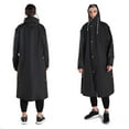 thumbnail image 2 of YUHAOTIN Rain Poncho Men Big and Tall Mens and Womens Protective Jacket Fashion Mountaineering Fishing Transparent Zipper Thickened Self Raincoat Ponchos Clear Raincoat, 2 of 9