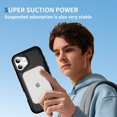 thumbnail image 2 of for iPhone 16 Magnetic Case [Compatible with MagSafe] Ring Holder Kickstand Design Shockproof Women Men Girls Boys Protective Anti-Scratch Cover for iPhone 16, Black, 2 of 9