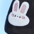 thumbnail image 6 of MOBBUNNY Cute Bunny Furry Romper for Women Black Rabbit Bodysuit with Choker Tail and Stocks, 6 of 9