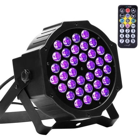 - U`King 72W Black Lights UV LED Black Light Glow Effect by DMX Control for Blacklight Party Birthday Wedding DJ Stage Lighting 72.0 Watts