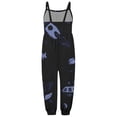 thumbnail image 3 of Gzbliryd Girls Floral Jumpsuit Wide Leg Loose Ruffle Sleeve Girl's One-Piece Suit for Girls Casual Overalls with Pockets (Black,3-4 Years), 3 of 3
