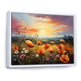 thumbnail image 2 of Designart "Blooming Tangerine Tango I" Flower Floater Framed Canvas Art Print, 2 of 5