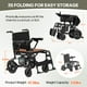 thumbnail image 3 of Silla de ruedas eléctrica para adultos, ligera y plegable, para personas mayores, motorizada, 21 kg (negro), 3 of 5