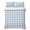 LightBLue, variant on Twin XL Quilt Set 68''x98'', Navy Blue Gray Striped Lightweight Summer Bedspread Coverlet Set with 2 Pillow Shams, Farmhouse Stripe Art Breathable All Season Quilt Bedding for Dorm/Guest Room