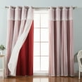 thumbnail image 4 of Best Home Fashion, Inc. Mix and Match Tulle Solid Blackout Thermal Grommet Curtain Panels (Set of 2), 4 of 7
