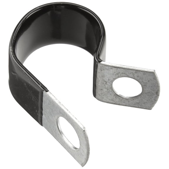 Steel Loop Hose Clamp, Vinyl Coated, 1" Clamp ID, 3/4" Band Width, 3/64"Band Thickness, Pack Of 25