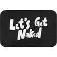 thumbnail image 1 of Let's Get Naked Bath Mat Modern Abstract Art Bathroom Rugs No Slip Black Washable Cover Floor Rug Carpets 16x24 Inches for Kitchen Bedroom Add a Touch of Art to Your Space, 1 of 6