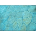 thumbnail image 1 of Ahgly Company Machine Washable Indoor Rectangle Transitional Dark Turquoise Green Area Rugs, 2' x 3', 1 of 7