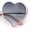 Gold Pink - Smoke, variant on Womens Cute Bubbly Heart Shape Metal Rim Retro Lolita Sunglasses / Gold Pink - Smoke
