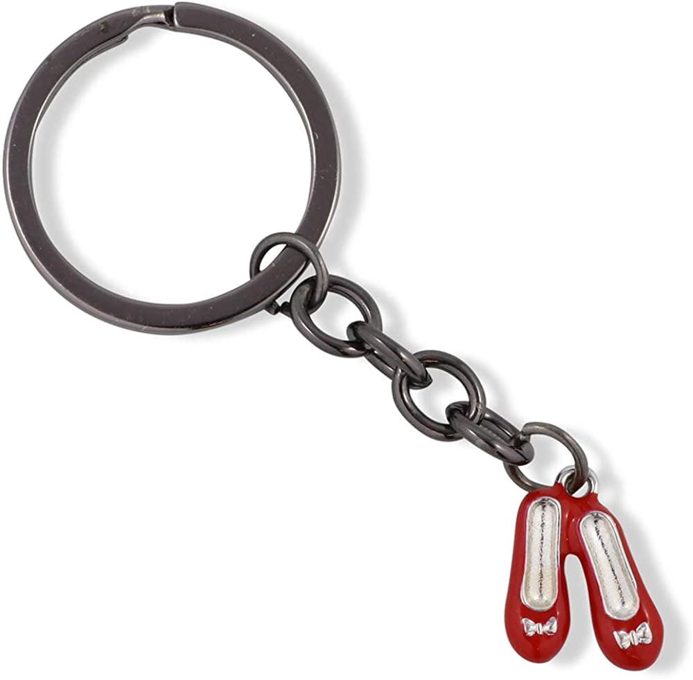Wizard of Oz Keychain | Wizard of Oz Gifts for Women and Ruby Keychain for Fans of The Wizard of Oz Story with Ruby Slippers Wizard of Oz Keychain with Ruby Slipper Charm for a Wizard of Oz Basket