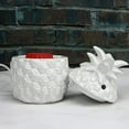 thumbnail image 3 of Electric Scented Wax Warmer, Ceramic Candle Warmer Melter Burner -Pineapple Pattern, White, 3 of 7