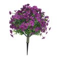 thumbnail image 4 of Estaca de flores violetas falsas realistas para césped, decorativas, creativas y artificiales. Estilo a, 4 of 9