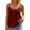 Red, variant on Versatile U-back Solid Women Vest Fixed Bra Seamless Slim Inner Outer Top Black XXL