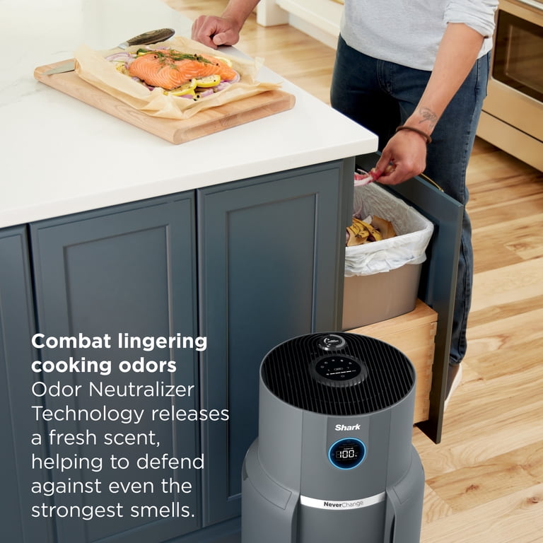 Shark NeverChange MAX Air Purifier, HEPA, 1200 sq ft, Black