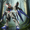 thumbnail image 4 of Gundam Assembly Model Assembly Manual Gundam Model Kit Large Class Robot Need to assemble by hand（The height is around 15-20 centimeters）Red Heresy (Weapon+Bracket+Color Box Packaging), 4 of 5