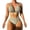 A, variant on Women High Cut Bikini Sets String Sexy Swimsuit Two Piece Underwire Bathing Suit Brazilian Cheeky Cut Out Cute Swimwear(C,L)