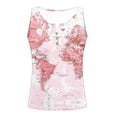 thumbnail image 4 of LEAVINGSUO Tank Tops for Women under $5 Womens Tank Summer Printed Buttons Sleeveless V-Neck Casual Blouse Button Tunic Tops Pink XL, 4 of 5