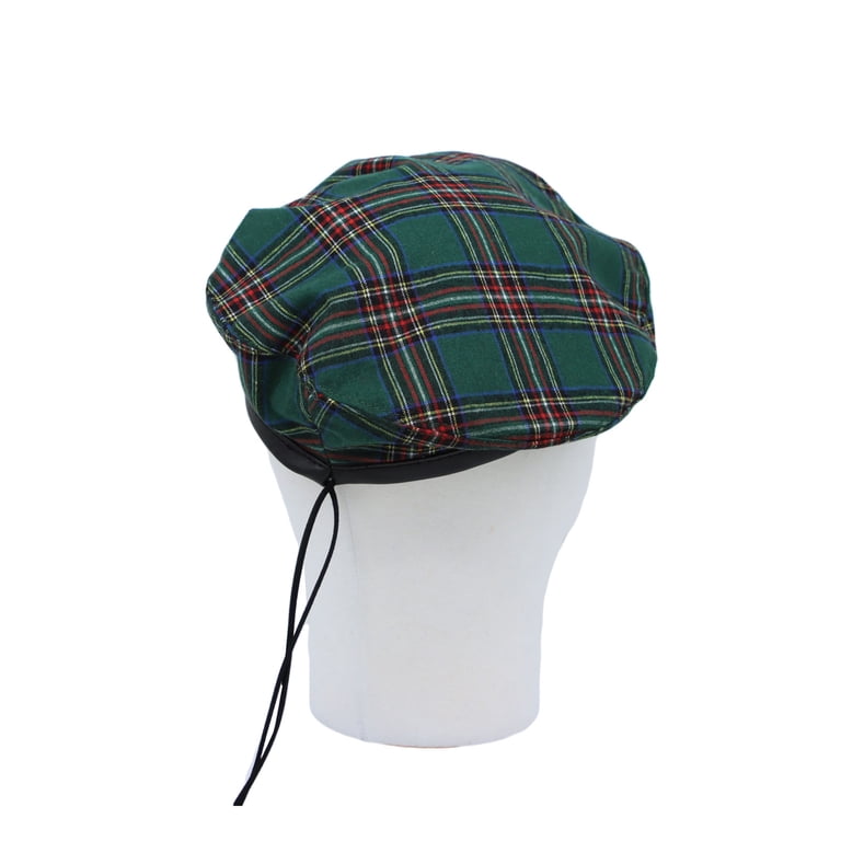 WITHMOONS Cotton Plaid Beret Hat Tartan Check French Beanie 