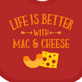 thumbnail image 4 of Inktastic Life's Better Mac & Cheese Boys or Girls Baby Bib, 4 of 4