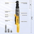 thumbnail image 2 of Llave de trinquete inalámbrica ACROPOW 3/8 20V MAX DEWALT Compat, 2 of 7