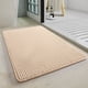 thumbnail image 2 of Alfombras de baño de color beige con respaldo de goma de chenilla: antideslizantes, absorbentes, de secado rápido, lavables. Alfombrillas de baño finas que caben debajo de la puerta., 2 of 5