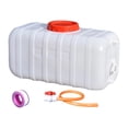 thumbnail image 1 of Contenedores de almacenamiento de agua potable, tanque de almacenamiento de agua de emergencia con tirador, apto para uso alimentario, para barbacoas, 150 gatos, 1 of 8