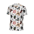 thumbnail image 6 of Wukai Hip Hop Dog Print Men's Short-Sleeved Mesh T-Shirt,Quick-Dry Short Sleeve Workout T-Shirt-Small, 6 of 8