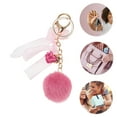 thumbnail image 3 of Unique Bargains 1 Pc Fashion Bow Ball Handbag Charm Bag Accessories Rose Red, 3 of 5