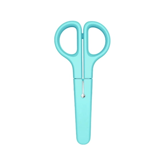 Stainless Steel Safety Scissors with Blunt Tip and Protective Cover for Arts, Crafts, Home Use, and Daily Activities