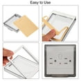 thumbnail image 3 of Uxcell 1Pcs Waterproof Electrical Outlet Cover 86-Type Protector Universal 1-Gang Wall Socket Protector Receptacle Cover for Bathrooms Outdoor Plug, Transparent Black 4.41 x 3.94 x 0.87in, 3 of 5