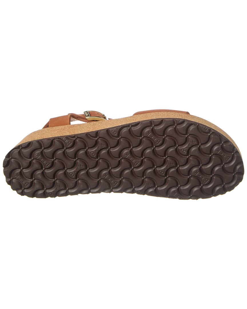 Papillio by Birkenstock Glenda Narrow Leather Sandal, 42, Brown