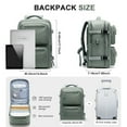 thumbnail image 5 of SYCNB Large Travel Backpack for Men Women, Mochila de Viaje Carry on Backpack Flight Approved Luggage Laptop Backpack, Personal Item Travel Backpack Waterproof Morral de Viaje Suitcase Daypack Green, 5 of 7