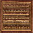 thumbnail image 1 of Ahgly Company Indoor Square Southwestern Brown Country Area Rugs, 3' Square, 1 of 4