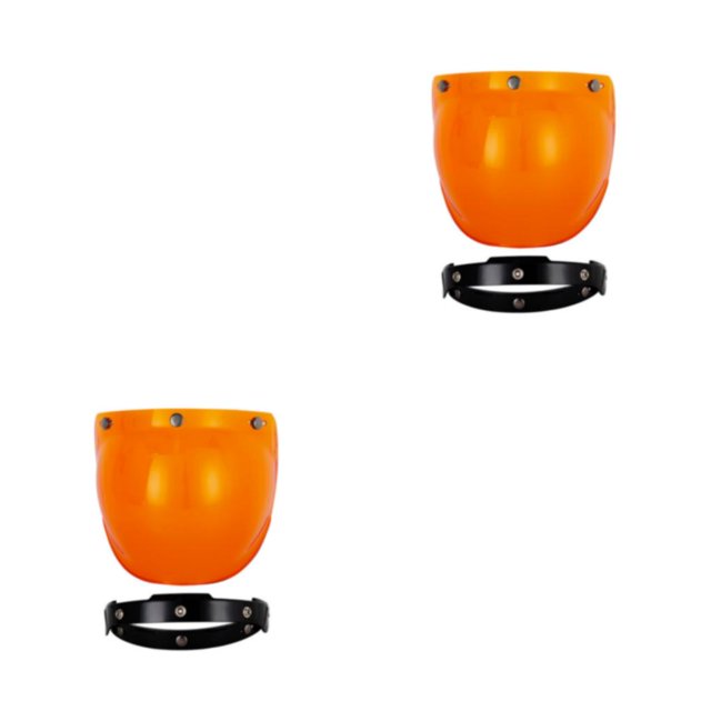 Decodeary Visors Materials For Clear Easy To Carry Vintage Amber black frame 2Set