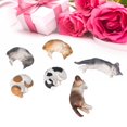 thumbnail image 4 of Mini figuras de gatos NikouMX 6 piezas juguete plástico multifuncional, 4 of 8