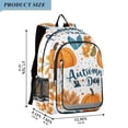 thumbnail image 2 of FORMRS Unisex School Backpack 17" Student Travel Bag with Laptop Compartment, Pumpkins Pattern, 2 of 7