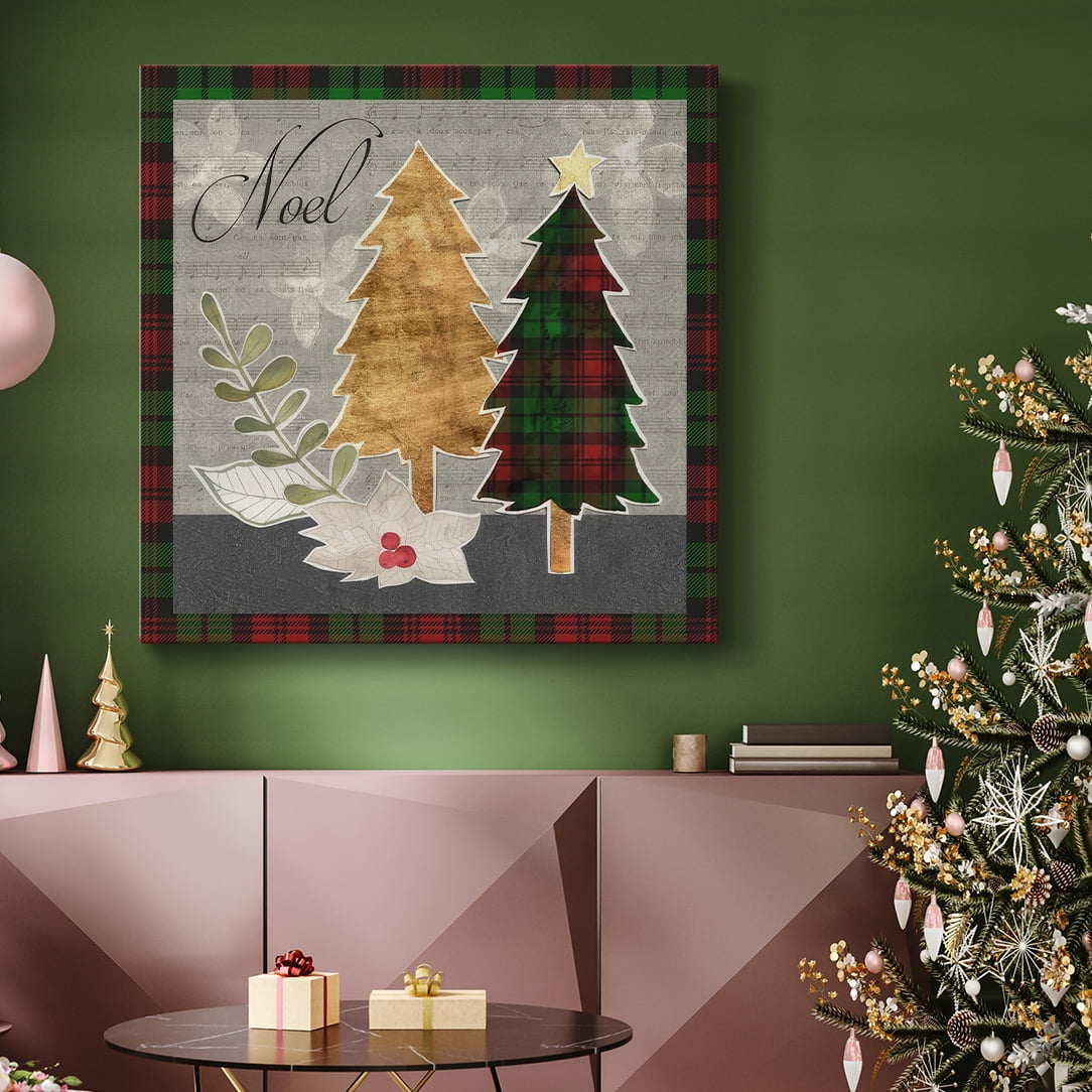 Collaged Christmas Collection B- Gallery Wrapped Canvas