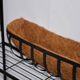 thumbnail image 4 of 24-Inch Metal Wall-Mount Half Moon Coconut Liner Planter Basket, 4 of 8