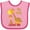 Pink and Fuchsia, variant on Inktastic My Aunt Loves Me Giraffe Boys or Girls Baby Bib
