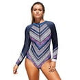 thumbnail image 4 of POGLIP Maillot Dermoprotecteur Sportif Colorblock pour Femmes, 4 of 6