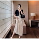 thumbnail image 4 of Traje de mujer embarazada que viaja diariamente al trabajo, vestido con borlas y ondas de verano, traje con sentido del humor, chaqueta de manga corta, 4 of 6