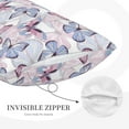 thumbnail image 5 of Daiia Butterflies in Pastel Bedding Waterproof Pillow Protector Zippered Queen – Bed Bug Proof Pillow Encasement-14"x20", 5 of 9