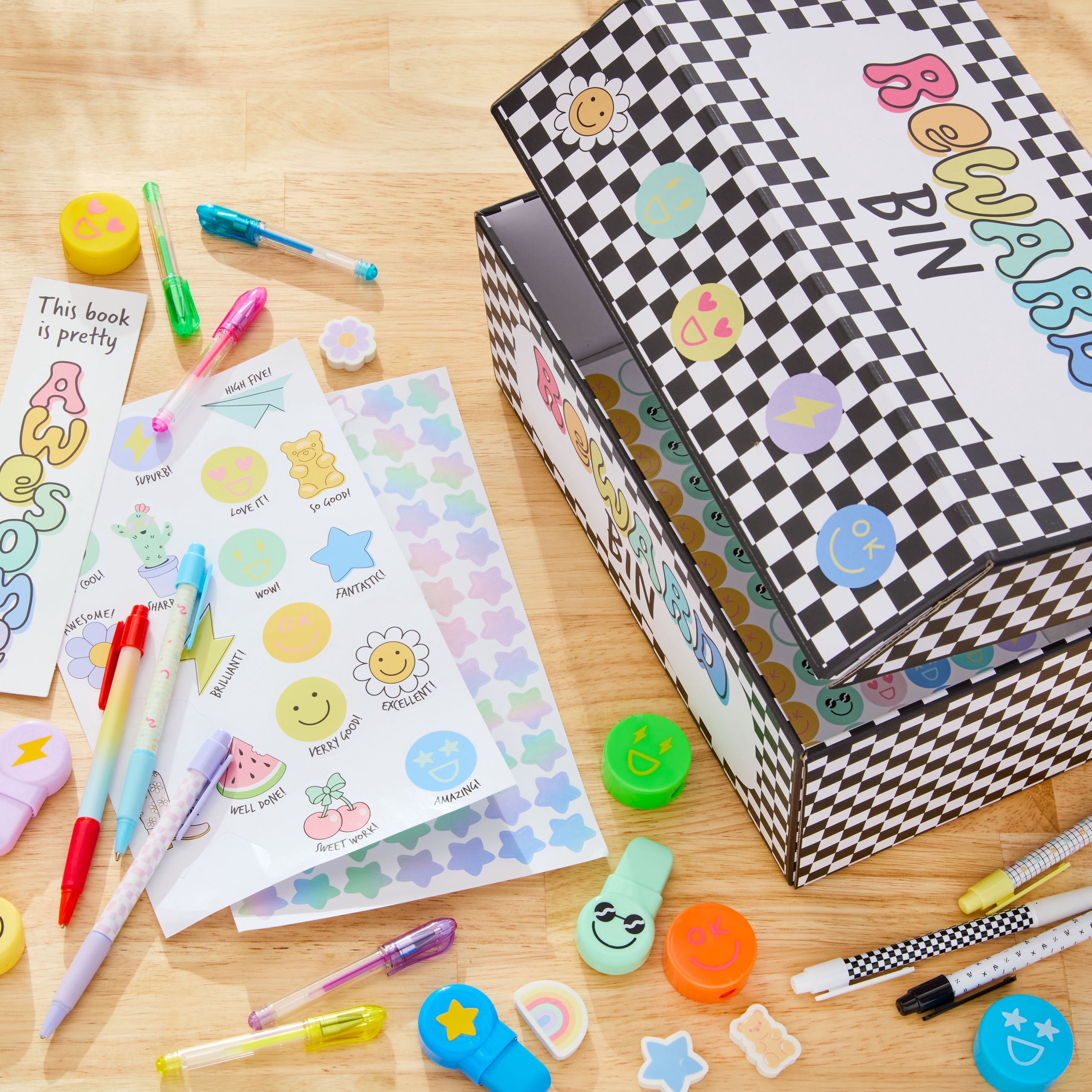 Pen + Gear Classroom Reward Bin Kit with 30 Motivational Pieces