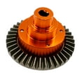 thumbnail image 1 of Ruiboury RCGOFOLLOW Steel Powerfulerential Gear Box RC Upgrade Part Rc Powerfulerential Gear Box For 1/10 HSP 94180 RC Car Part Orange, 1 of 6