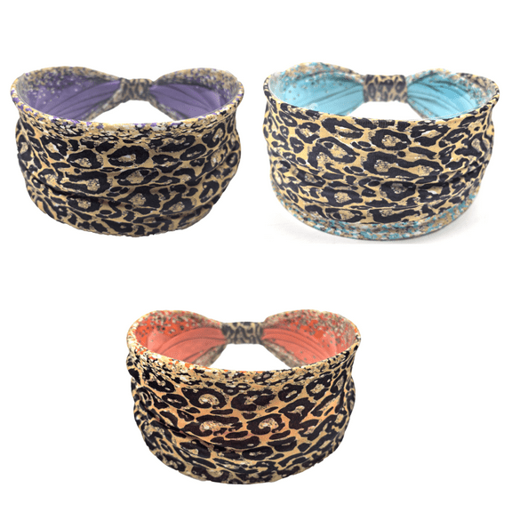 TELOLY Sweat Band,Festive Cotton Headbands,Elastic Head Bands for Secure Fit