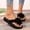 Black, variant on 3D Floral Sandals for Women 2026 Dressy Flatform Thongs Flip Flops, Flower Boho Flat Sandals Appliques Summer Flip Flops Open Toe Slip On Beach Vacation Slippers